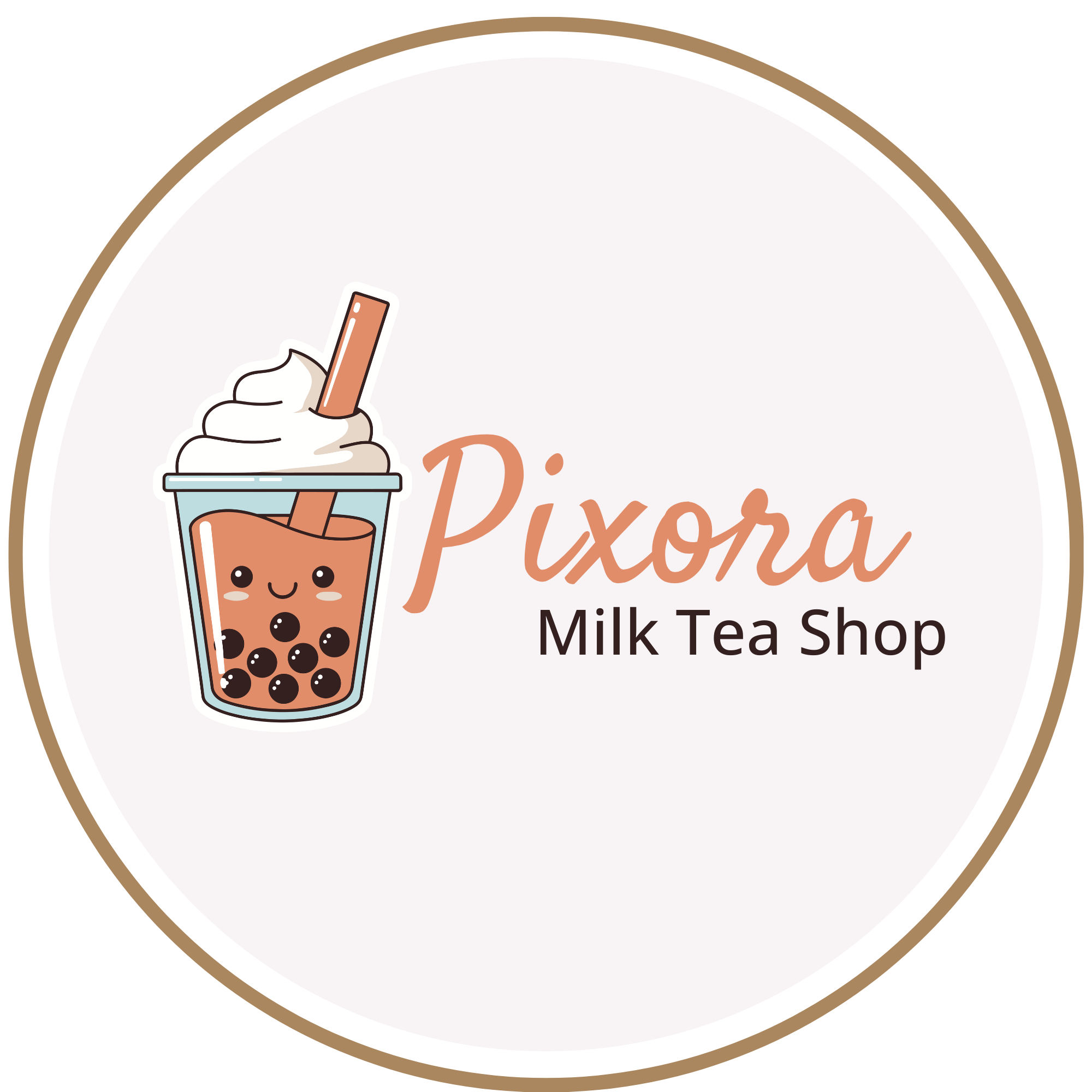 Milk Tea Shop Logo